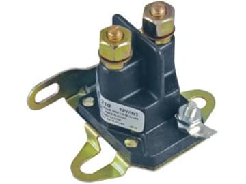 Magnetschalter 12 V, 2 x Schraubanschluss 1/4"-20 UNF; 1 x Flachsteckanschluss 6,3 mm, auf Montagefuß Magnetschalter 12 V, 2 x Schraubanschluss 1/4"-20 UNF; 1 x Flachsteckanschluss 6,3 mm, auf Montagefuß