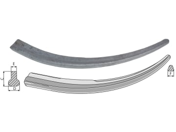 Industriehof® Greiferzinken 540 mm; 600 mm; 600 mm, zum Anschweißen, spitz, gebogen, 18540 Industriehof® Greiferzinken 540 mm; 600 mm; 600 mm, zum Anschweißen, spitz, gebogen, 18540