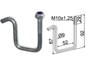 Industriehof® Zinkenhalter 92/67 x 52 x 9 mm für Striegelzinken Rahmen 50 x 50 mm, universal, 10.ST-HH-16 Industriehof® Zinkenhalter 92/67 x 52 x 9 mm für Striegelzinken Rahmen 50 x 50 mm, universal, 10.ST-HH-16