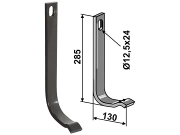 Industriehof® Stützfeder 285 x 10 x 32 mm, für universal, Spurlockerzinken mit Schar (Best. Nr. 10411246), 10.0220 Industriehof® Stützfeder 285 x 10 x 32 mm, für universal, Spurlockerzinken mit Schar (Best. Nr. 10411246), 10.0220