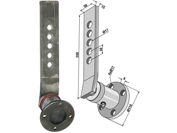 Industriehof® Scheibennabe mit Stiel Ø außen 110 mm, Lochkreis 86 mm, 31-880520 Industriehof® Scheibennabe mit Stiel Ø außen 110 mm, Lochkreis 86 mm, 31-880520