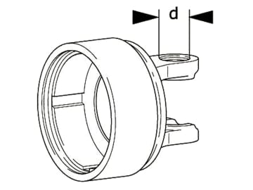 Walterscheid Kupplungsgehäuse W 2400, für Nockenschaltkupplungen K64/22R, K64/24R, 1133795 Walterscheid Kupplungsgehäuse W 2400, für Nockenschaltkupplungen K64/22R, K64/24R, 1133795