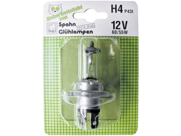 Halogenlampe H1 12 V/55 W, Sockel P43t, 1 St. in der Klarsichtpackung Halogenlampe H1 12 V/55 W, Sockel P43t, 1 St. in der Klarsichtpackung