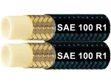 Thermoplastschlauch "SAE 100 R 1" NW DN 8 - 5/16", 8,1 x 13,2 mm, zwilling Thermoplastschlauch "SAE 100 R 1" NW DN 8 - 5/16", 8,1 x 13,2 mm, zwilling