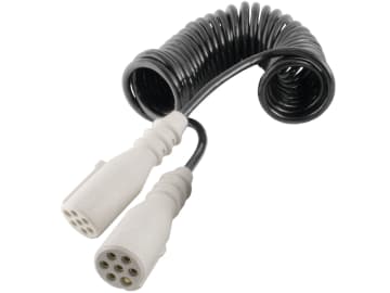 Brigade® Spiralkabel für VBV-Serie, Trennstelle mit 24S-Steckdosen, 7-polig, A1227 Brigade® Spiralkabel für VBV-Serie, Trennstelle mit 24S-Steckdosen, 7-polig, A1227