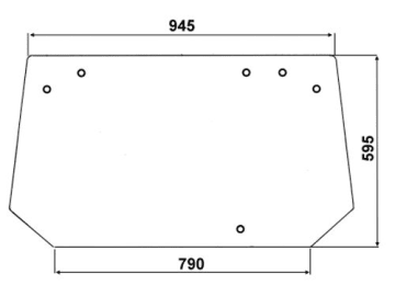 Heckscheibe, klar, für Deutz-Fahr AgroCompact 3.30VF, 3.50VF/S, 3.70VF, 3-90F/S, Compact DX V/F/S 3.10V, 3.30V/F, 3.50S, 3.70V/F, 3.90F-3.90S Heckscheibe, klar, für Deutz-Fahr AgroCompact 3.30VF, 3.50VF/S, 3.70VF, 3-90F/S, Compact DX V/F/S 3.10V, 3.30V/F, 3.50S, 3.70V/F, 3.90F-3.90S