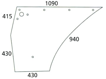 Türscheibe, klar, unten links/rechts, für Deutz-Fahr AgroCompact 3.30VF-3.50VF, 3.50S, 3.70VF, 3-90F/S, Compact DX V/F/S 3.10V-3.30V/F, 3.50S-3.70V/F, 3.90F/S Türscheibe, klar, unten links/rechts, für Deutz-Fahr AgroCompact 3.30VF-3.50VF, 3.50S, 3.70VF, 3-90F/S, Compact DX V/F/S 3.10V-3.30V/F, 3.50S-3.70V/F, 3.90F/S