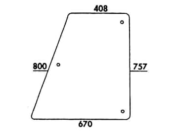 Türscheibe, klar, oben, für Zetor 5211/45, 6211/45, 7211/45, 7711/45-Kabine UR 1 Türscheibe, klar, oben, für Zetor 5211/45, 6211/45, 7211/45, 7711/45-Kabine UR 1