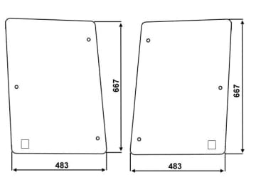 Seitenscheibe, grün, links/rechts, für Case IH CS78-150, CVX140-195, 120-195, Ford New Holland TVT135-195, T7510-7550, Steyr M9078-9145, CVT120-170, CVX120-170 Seitenscheibe, grün, links/rechts, für Case IH CS78-150, CVX140-195, 120-195, Ford New Holland TVT135-195, T7510-7550, Steyr M9078-9145, CVT120-170, CVX120-170