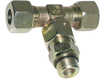 T-Einschraubverschraubung "ET-DKO-SM", schwer, metrisch, RA 16, einstellbar, weichdichtend T-Einschraubverschraubung "ET-DKO-SM", schwer, metrisch, RA 16, einstellbar, weichdichtend