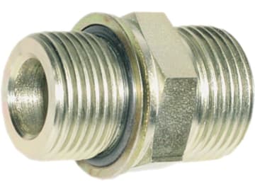 Einschraubverschraubung "GE-OM", metrisch, zylindrisch/zöllig, UNF-UN, gerade, O-Ring und Kammerring/flachdichtend O-Ring Einschraubverschraubung "GE-OM", metrisch, zylindrisch/zöllig, UNF-UN, gerade, O-Ring und Kammerring/flachdichtend O-Ring