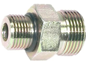 Einschraubverschraubung "GE-OR", zöllig, UNF-UN/zöllig, UNF-UN, gerade, O-Ring/flachdichtend mit O-Ring Einschraubverschraubung "GE-OR", zöllig, UNF-UN/zöllig, UNF-UN, gerade, O-Ring/flachdichtend mit O-Ring