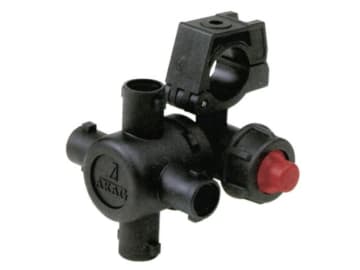 Agrotop Düsenhalter für 4 Düsen Bajonett, für 1/2 " Rohr, mit Membran-Tropfstopventil, Kunststoff, 12759 Agrotop Düsenhalter für 4 Düsen Bajonett, für 1/2 " Rohr, mit Membran-Tropfstopventil, Kunststoff, 12759