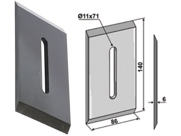 Industriehof® Abstreifer 140 x 86 x 6 mm, Bohrung 71 x 11 mm für Niemeyer, 51-N102 Industriehof® Abstreifer 140 x 86 x 6 mm, Bohrung 71 x 11 mm für Niemeyer, 51-N102