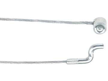 Bowdenzug Ø 1,9 mm, 2.000 mm, mit angepressten Nippel Ø 6,4 mm und Endstück Z-Form Ø 4 mm Bowdenzug Ø 1,9 mm, 2.000 mm, mit angepressten Nippel Ø 6,4 mm und Endstück Z-Form Ø 4 mm