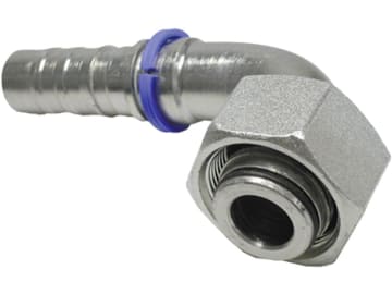 Dichtkegelnippel "DKOS-CS" 90 °, schwer, metrisch, zylindrisch, Aussenkung 24°, O-Ring und Überwurfmutter, Non-Skive Dichtkegelnippel "DKOS-CS" 90 °, schwer, metrisch, zylindrisch, Aussenkung 24°, O-Ring und Überwurfmutter, Non-Skive