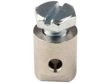 Schraubnippel Ø Kopf 7 mm, Ø Schaft 9 mm, Länge 10,5 mm, montiert, mit Sechskantschraube M 5 x 7 Schraubnippel Ø Kopf 7 mm, Ø Schaft 9 mm, Länge 10,5 mm, montiert, mit Sechskantschraube M 5 x 7