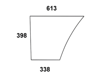 Türscheibe, klar, unten, für Massey Ferguson 342-362, 362N, 365, 372 N, 375, 382N, MF 390, 390T, 396-399-Kabine Serie 300 Türscheibe, klar, unten, für Massey Ferguson 342-362, 362N, 365, 372 N, 375, 382N, MF 390, 390T, 396-399-Kabine Serie 300