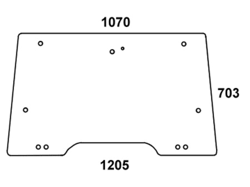Frontscheibe, grün/klar, ausstellbar, für Massey Ferguson 4215-4270, 4315-4370-Kabine 4200, 4300 Frontscheibe, grün/klar, ausstellbar, für Massey Ferguson 4215-4270, 4315-4370-Kabine 4200, 4300
