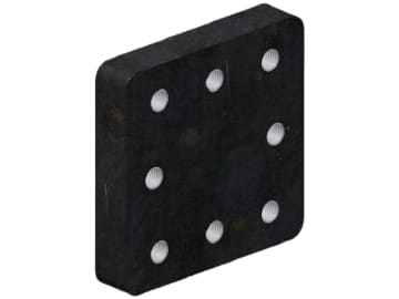 Walterscheid Anschweißplatte "ASP7110-162", 162 x 162 x 30 mm, Lochbild B x H 100 x 110 mm, M 16, für Kalotten und Zugösen landwirtschaftlicher Anhänger, 8003241 Walterscheid Anschweißplatte "ASP7110-162", 162 x 162 x 30 mm, Lochbild B x H 100 x 110 mm, M 16, für Kalotten und Zugösen landwirtschaftlicher Anhänger, 8003241