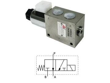 3/2-Wegeventil "TB" 3/2 Monoblockausführung, 12 V DC, G 3/8", 40 l/min 3/2-Wegeventil "TB" 3/2 Monoblockausführung, 12 V DC, G 3/8", 40 l/min