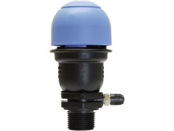 NETAFIM™ Vakuumunterbrecher und Entlüftungsventil AV-010 kinetisch, mit Schradeventil als Druckmessanschluss NETAFIM™ Vakuumunterbrecher und Entlüftungsventil AV-010 kinetisch, mit Schradeventil als Druckmessanschluss