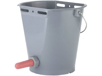 KERBL Kälbertränkeeimer 8 l, Kunststoff, grau, mit Super-Sauger, 144 KERBL Kälbertränkeeimer 8 l, Kunststoff, grau, mit Super-Sauger, 144