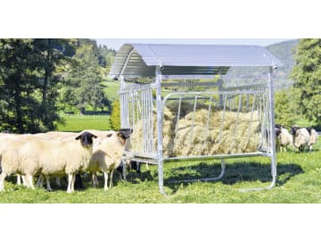 Patura Heuraufe L x B innen: 1,60 x 1,50 m, 20 Fressplätze, für Schafe, Rundballen bis max. 1,40 m, 373513 Patura Heuraufe L x B innen: 1,60 x 1,50 m, 20 Fressplätze, für Schafe, Rundballen bis max. 1,40 m, 373513