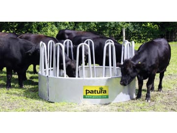 Patura Heuraufe Ø innen/außen 2,10 x 2,32 m, verzinkt, 12 Fressplätze, für Rinder und Pferde, 303520 Patura Heuraufe Ø innen/außen 2,10 x 2,32 m, verzinkt, 12 Fressplätze, für Rinder und Pferde, 303520