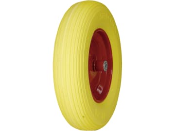 Komplettrad "Starcoflex Pro" 4.00 - 8 / 39-A8 S-379, pannensicher, Felge Kunststoff, rot, Achse 85,5 x 12,7 mm Komplettrad "Starcoflex Pro" 4.00 - 8 / 39-A8 S-379, pannensicher, Felge Kunststoff, rot, Achse 85,5 x 12,7 mm