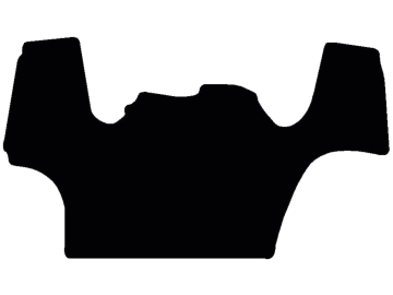 Fußmatte gekettelt, aus Velours, schwarz, mit Mittelteil, für Case IH Traktor Farmall C, U, U Pro, ab Bj. 14 Fußmatte gekettelt, aus Velours, schwarz, mit Mittelteil, für Case IH Traktor Farmall C, U, U Pro, ab Bj. 14