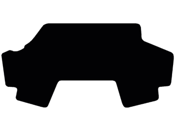 Fußmatte gekettelt, aus Velours, schwarz, für John Deere Traktor, Serie 6 M, Serie 6000, ab Bj. 13 – 19 Fußmatte gekettelt, aus Velours, schwarz, für John Deere Traktor, Serie 6 M, Serie 6000, ab Bj. 13 – 19