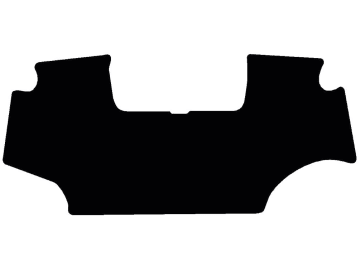 Fußmatte gekettelt, mit Aussparrung für Gaspedal, aus Velours, schwarz, für John Deere Traktor Serie 6 R, ab Bj. 13 Fußmatte gekettelt, mit Aussparrung für Gaspedal, aus Velours, schwarz, für John Deere Traktor Serie 6 R, ab Bj. 13