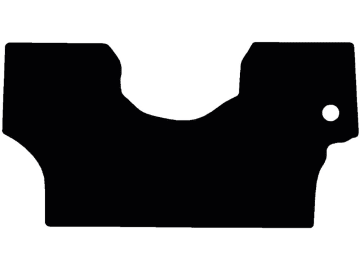 Fußmatte gekettelt, aus Velours, schwarz, für McCormick Traktor Serie C-Max, ab Bj. 09 Fußmatte gekettelt, aus Velours, schwarz, für McCormick Traktor Serie C-Max, ab Bj. 09