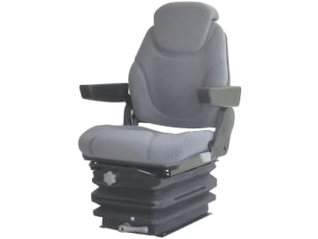 Traktorsitz "Qualitus 122M", mechanisch gefedert, Veloursstoff, grau Traktorsitz "Qualitus 122M", mechanisch gefedert, Veloursstoff, grau