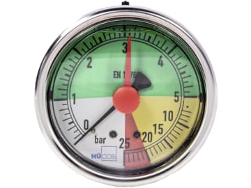 Hücobi Glyzerin-Manometer, Anschluss 1/4" hinten, 0 bis 25 bar, nicht flüssigdüngerfest, 8121 006025 Hücobi Glyzerin-Manometer, Anschluss 1/4" hinten, 0 bis 25 bar, nicht flüssigdüngerfest, 8121 006025