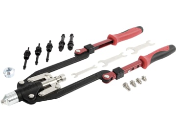 KUNZER Nietmutternzange für Blindnieten mit 3,2 – 6,4 mm und Blindnietmuttern M 4, M 5, M 6, M 8 und M 10, 14-teilig, im Koffer, 7NZSG14 KUNZER Nietmutternzange für Blindnieten mit 3,2 – 6,4 mm und Blindnietmuttern M 4, M 5, M 6, M 8 und M 10, 14-teilig, im Koffer, 7NZSG14