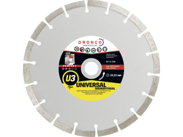 Dronco® Diamant-Trennscheibe "U3 Universal Perfect" 180 x 2,4 x 22,23 mm, für Beton, Ziegel, C 3 Dronco® Diamant-Trennscheibe "U3 Universal Perfect" 180 x 2,4 x 22,23 mm, für Beton, Ziegel, C 3