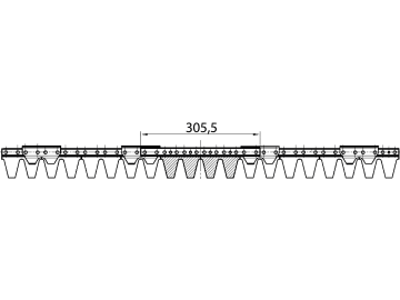 ESM Mähmesser 102 cm, Hobby-Universalbalken, gewölbte Klingen, Verstärkungsleiste 5–6 mm, Klingen 20, für Agria, Echo, Eurogarden, Hako, Viking ESM Mähmesser 102 cm, Hobby-Universalbalken, gewölbte Klingen, Verstärkungsleiste 5–6 mm, Klingen 20, für Agria, Echo, Eurogarden, Hako, Viking