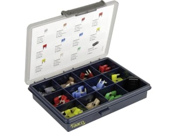 Herth + Buss Flachstecksicherung-Sortiment "Mini" 3 – 30 A, 111-teilig, 54295570 Herth + Buss Flachstecksicherung-Sortiment "Mini" 3 – 30 A, 111-teilig, 54295570