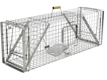 KERBL Kastenfalle "Alive Predator Super" 120 x 33 x 42 cm, für Füchse, streunende Katzen, Waschbären, Marder und andere Tiere, 299477 KERBL Kastenfalle "Alive Predator Super" 120 x 33 x 42 cm, für Füchse, streunende Katzen, Waschbären, Marder und andere Tiere, 299477