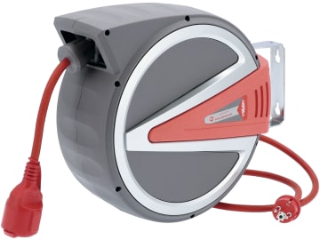 Airpress Kabelaufroller 15 m, 230 V, selbstaufrollend, Deckenmontage; Wandmontage, 76576 Airpress Kabelaufroller 15 m, 230 V, selbstaufrollend, Deckenmontage; Wandmontage, 76576
