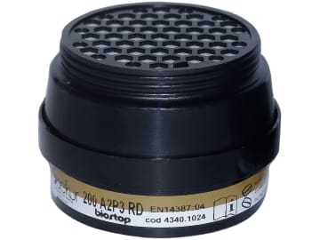 Ekastu Partikelfilter "200 A2-P3R D" geklemmt, 4 St., für Atemschutzmaske, giftige und hochgiftige Partikel, organische Gase und Dämpfe mit einem Siedepunkt von +65 °C, 422 394 Ekastu Partikelfilter "200 A2-P3R D" geklemmt, 4 St., für Atemschutzmaske, giftige und hochgiftige Partikel, organische Gase und Dämpfe mit einem Siedepunkt von +65 °C, 422 394