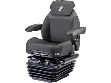 KAB Traktorsitz "Sciox Komfort 12 V", Komfort-Niederfrequenzfederung mit 12 V-Kompressor, Stoff, schwarz KAB Traktorsitz "Sciox Komfort 12 V", Komfort-Niederfrequenzfederung mit 12 V-Kompressor, Stoff, schwarz