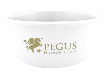 Pegus Mashschüssel dekorative und praktische Futterschale zum Zubereiten und Aufbewahren von Pferdefutter 1 St. Pegus Mashschüssel dekorative und praktische Futterschale zum Zubereiten und Aufbewahren von Pferdefutter 1 St.