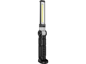 KUNZER LED-Akku-Arbeitsleuchte 70 lm; 300 lm, Arbeits- und Kopflicht, um 180° schwenk- und 90° drehbarer Kopf, schwarz; silber, PL-081.1 KUNZER LED-Akku-Arbeitsleuchte 70 lm; 300 lm, Arbeits- und Kopflicht, um 180° schwenk- und 90° drehbarer Kopf, schwarz; silber, PL-081.1