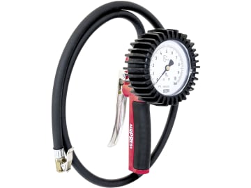 Airpress Reifenfüllprüfer, 0 bis 10 bar, 1/4" IG unten, geeicht, mit Euro-Sstecker, 42069 Airpress Reifenfüllprüfer, 0 bis 10 bar, 1/4" IG unten, geeicht, mit Euro-Sstecker, 42069