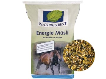 NATURE´S BEST Energie Müsli für Pferde mit hohem Energiebedarf Müsli 20 kg Sack NATURE´S BEST Energie Müsli für Pferde mit hohem Energiebedarf Müsli 20 kg Sack
