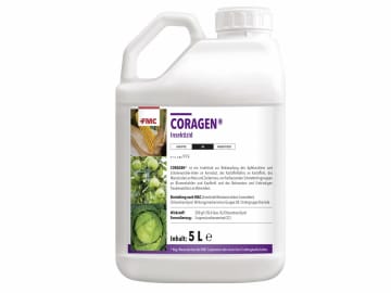 Coragen® Insektizid zur Bekämpfung von Rapsglanzkäfern in Raps und Maiszünsler in Mais 5 l Kanister Coragen® Insektizid zur Bekämpfung von Rapsglanzkäfern in Raps und Maiszünsler in Mais 5 l Kanister