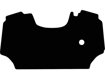 Fußmatte aus Gummi, schwarz, für Deutz-Fahr Traktor Serie 5D (nicht Ecoline), ohne Differential Sperrpedal Fußmatte aus Gummi, schwarz, für Deutz-Fahr Traktor Serie 5D (nicht Ecoline), ohne Differential Sperrpedal